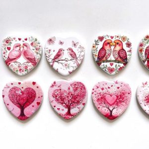 ceramic magnet heart