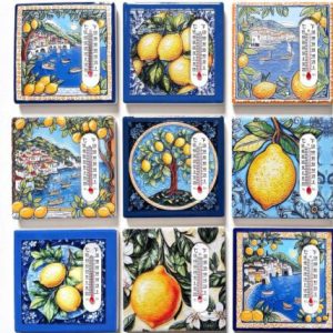 ceramic magnet square with thermometer