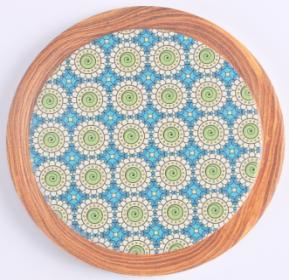 ceramic coaster round frame