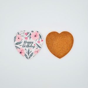 ceramic coaster heart