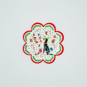 ceramic coaster plum blossom