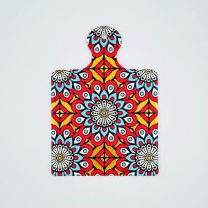 ceramic pot mat square board with handle