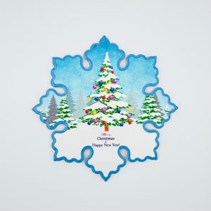 ceramic pot mat snow flake