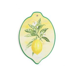 ceramic pot mat lemon with hole
