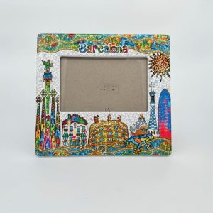 ceramic ornament photo frame with window